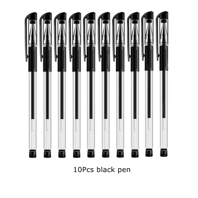 10pcs stylo noir