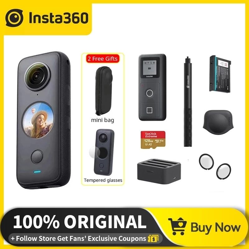 360 Insta360 Cameras One Insta X2 230503 Video Stabilization FlowState Kang04, 1630mAh Waterproof From Panoramic $409.71 10M Action Sport Digital 7K 5