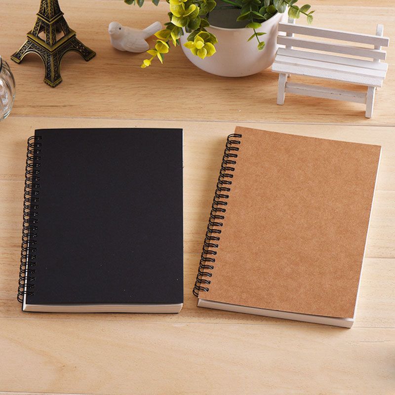 Wholesale Notepads Notebook Spiral Sketchbook Graffiti For School Supplies  Size A5 A6 100 Pages Kraft Paper Cover Blank Page 230503 From Kuo10, $7.45