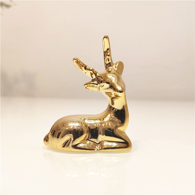 Gold Lying Deer