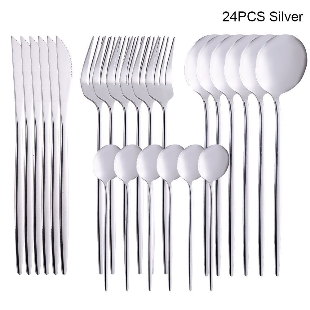 Silver 24pcs