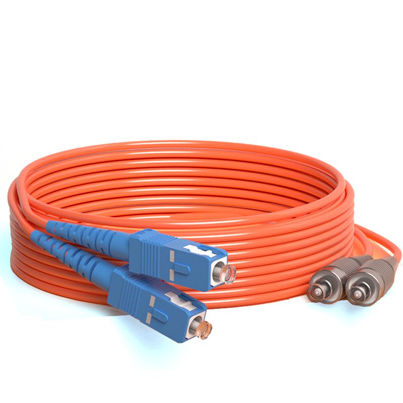 Low price high-speed multi-mode duplex fiber optic patch cord lc-lc-sc-sc-st-fc for data centers, 1m length options