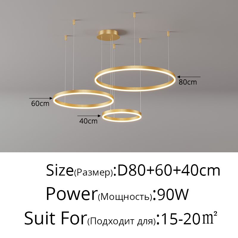 40 60 80CM Dimmable with remote