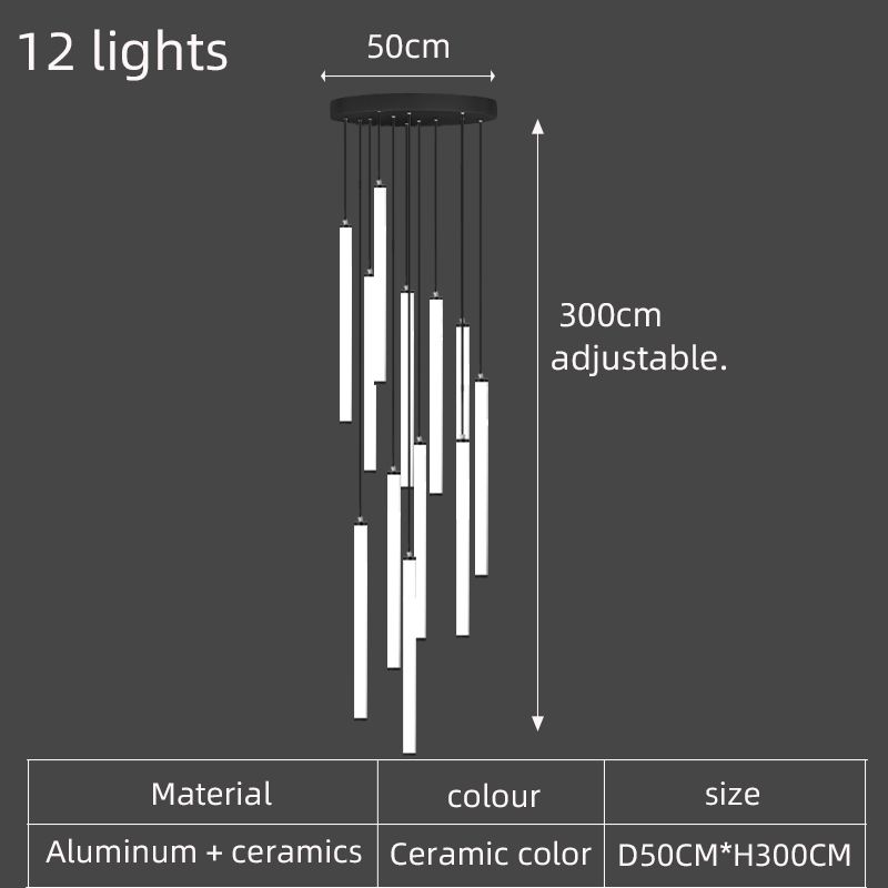 12 lumières lumière blanche