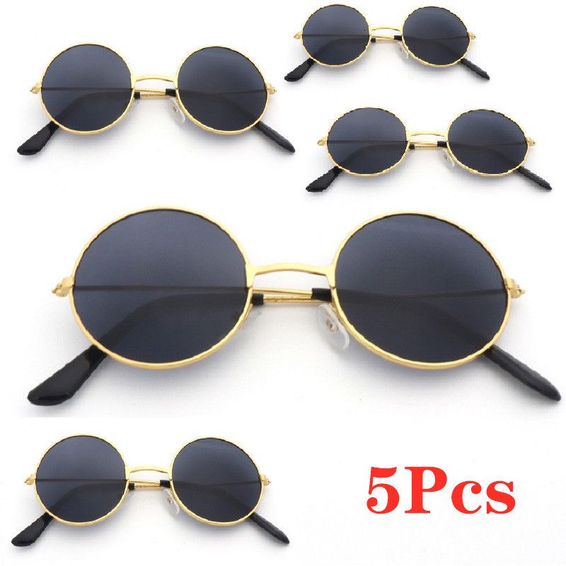 5pcs glasses black