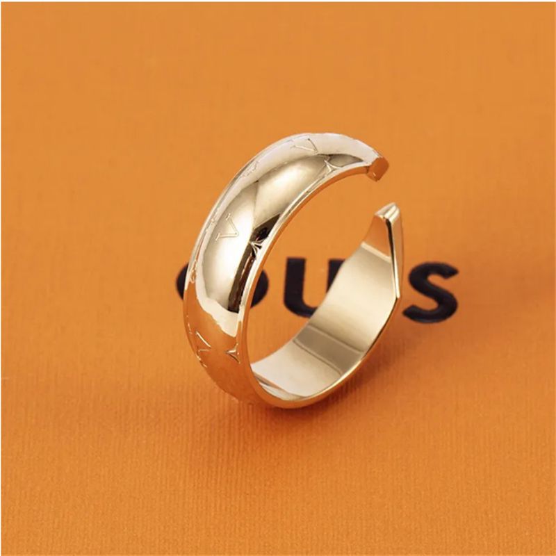 Gold flower ring-Open