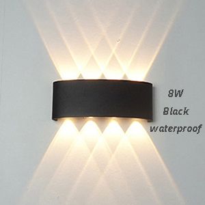 Black 8W Warm light