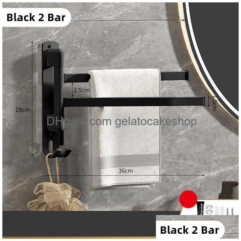 Black 2 asciugamano bar