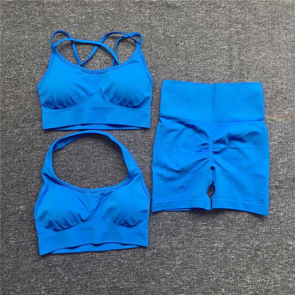 blue shorts 3pcs