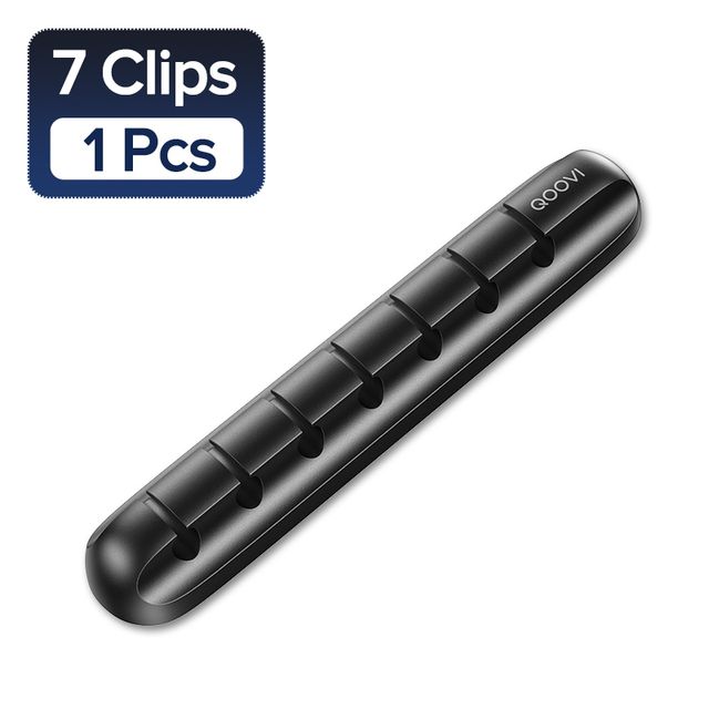 7 clips Black