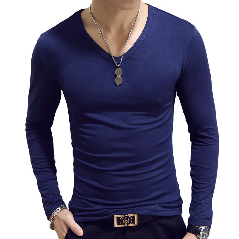 С длинным рукавом v Neck Sear