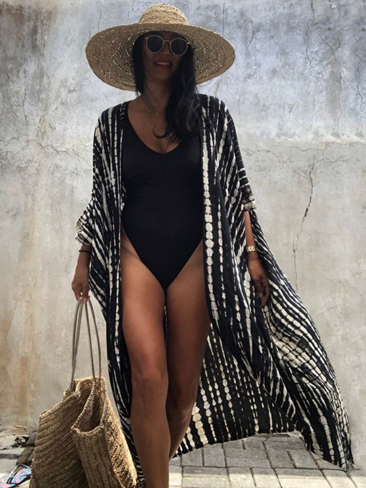 Plage noire de kimono