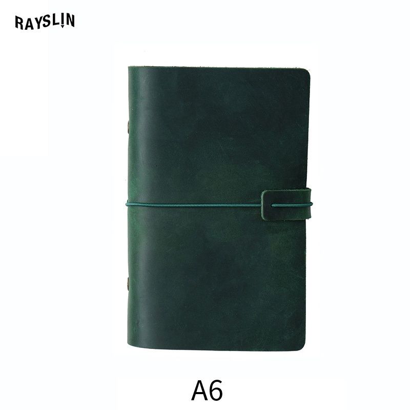 Groen A6-Loose-blad notebook