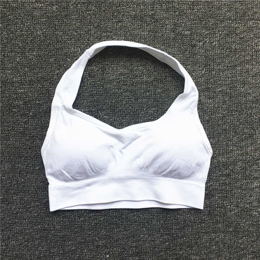 white halter bra