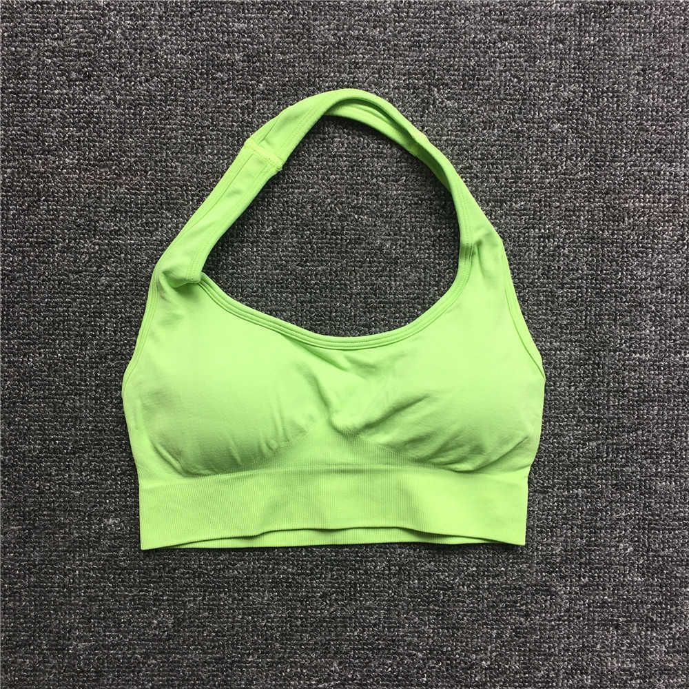 green halter bra