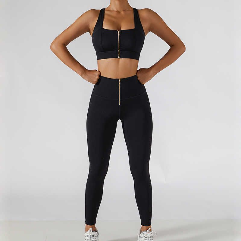 black yoga set