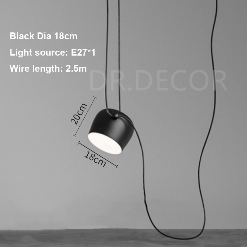 black 18cm 1light