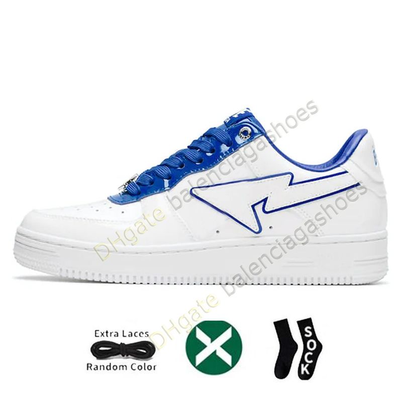 B13-1 Patent Leather White Blue 36-45