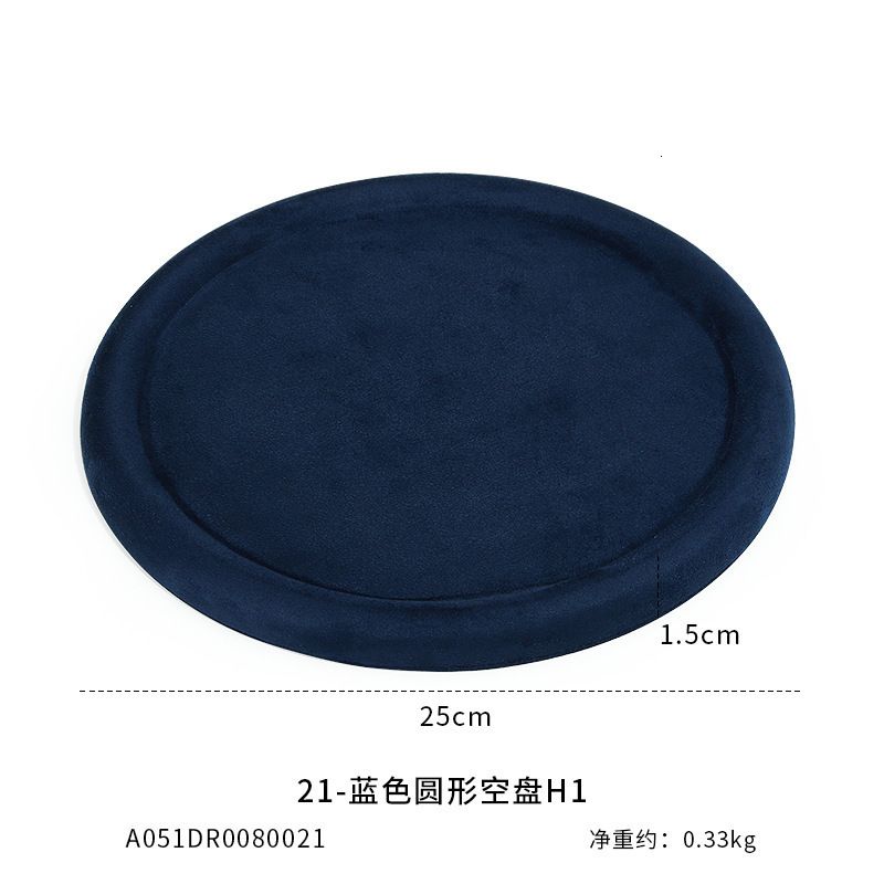 Blauwe ronde 25 cm