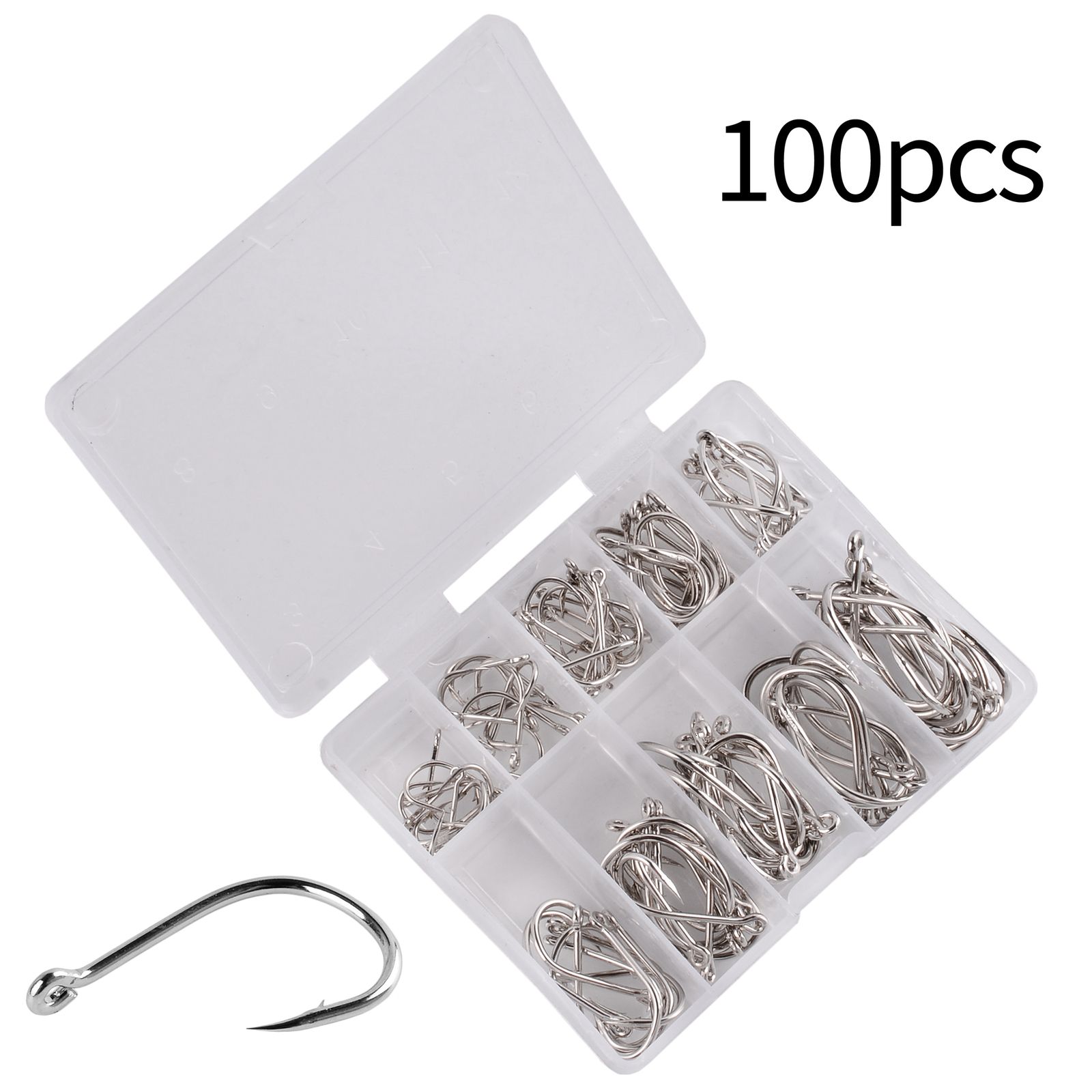 100pcs Silver