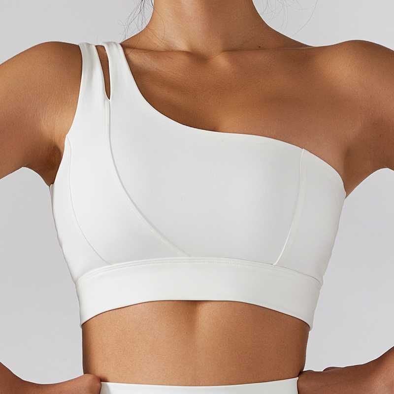 white sports bra