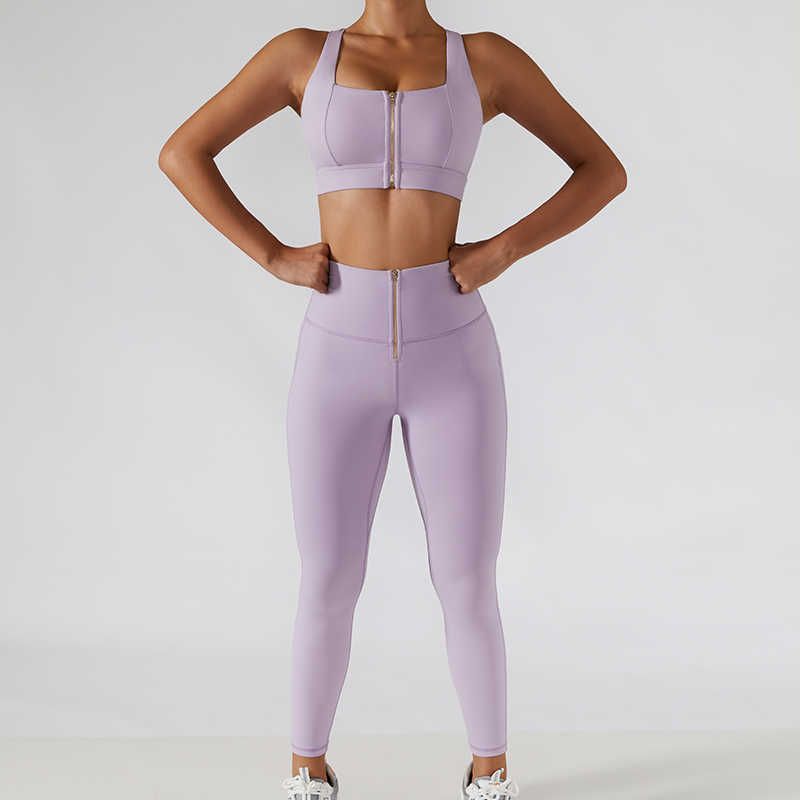 purple yoga set