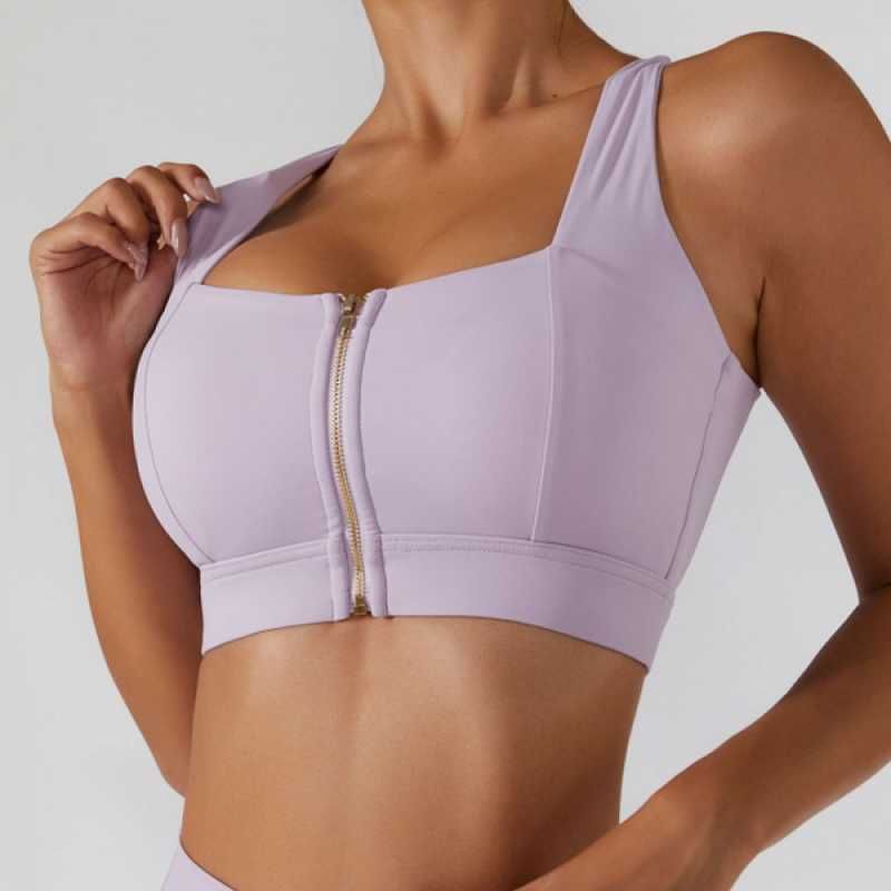 purple sports bra-b