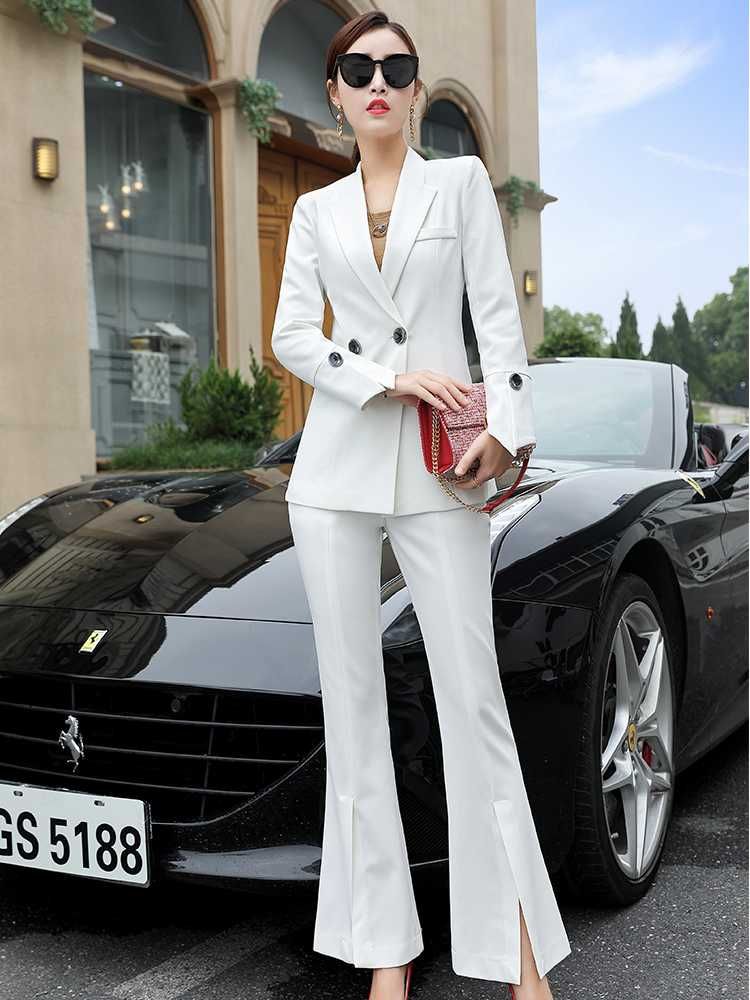 Tailleur pantalon blanc