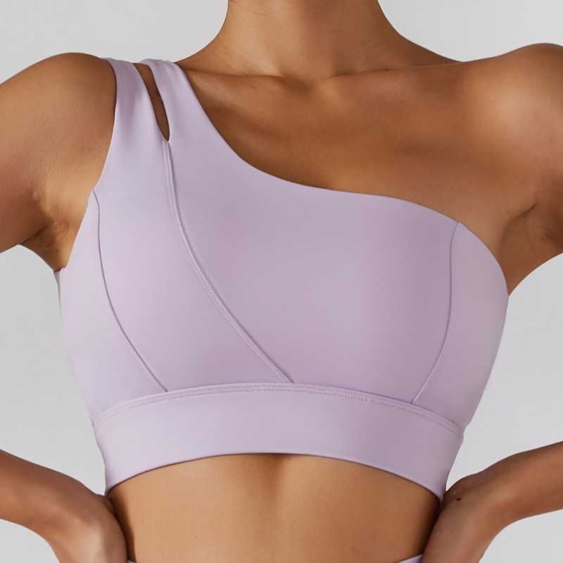 purple sports bra