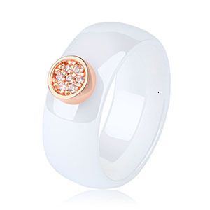 Or rose blanc de 8 mm