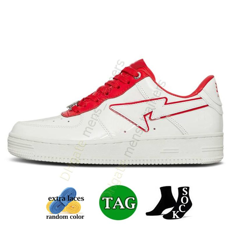 b13 cuir verni blanc rouge 36-45