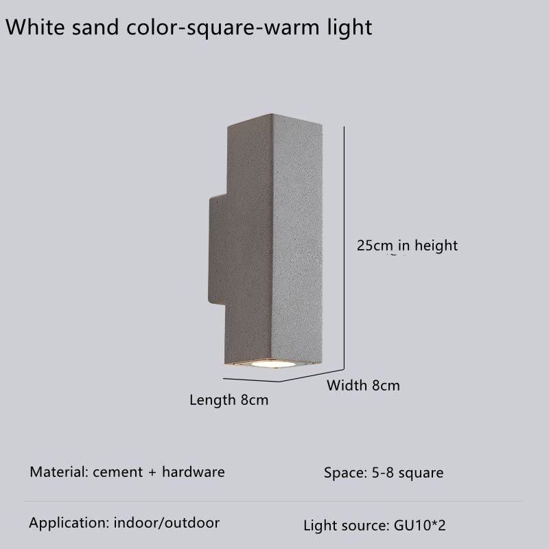 White Square8cm warm
