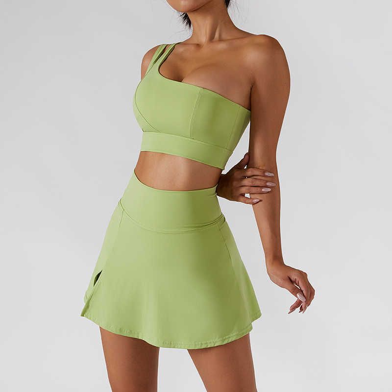 green shorts set