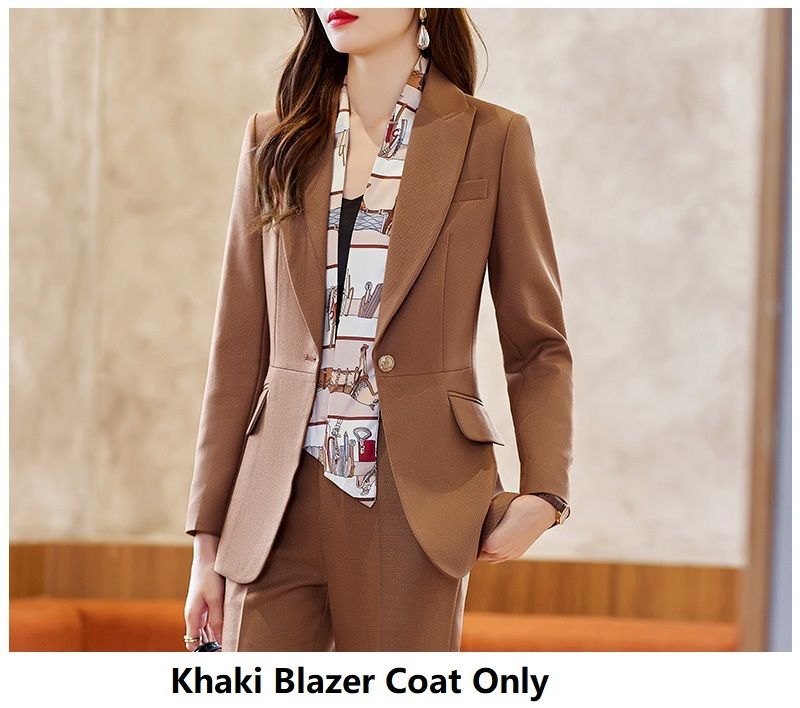 Khaki-Blazer-Mantel