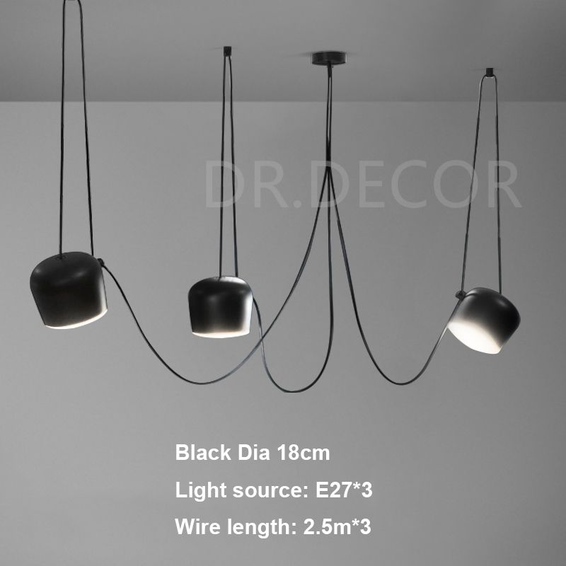 black 18cm 3lights