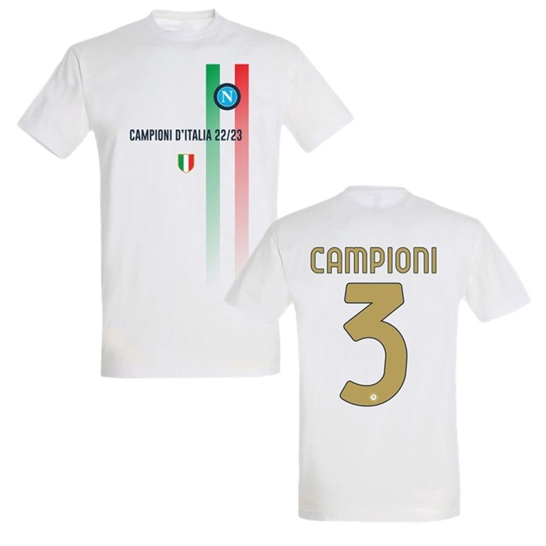 22-23 Campioni D＃039;イタリアTシャツ