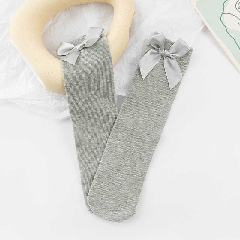 gray bow socks