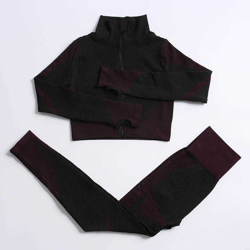 2pcs top noir rouge