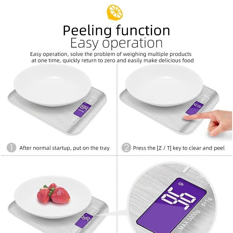 Rechargeable Kitchen Scale Stainless Steel Electronic Food Weighing For  Baking And Cooking By Brand 230506 From Tie09, $8.47