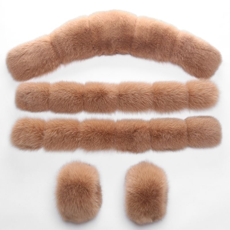 apricot fox fur