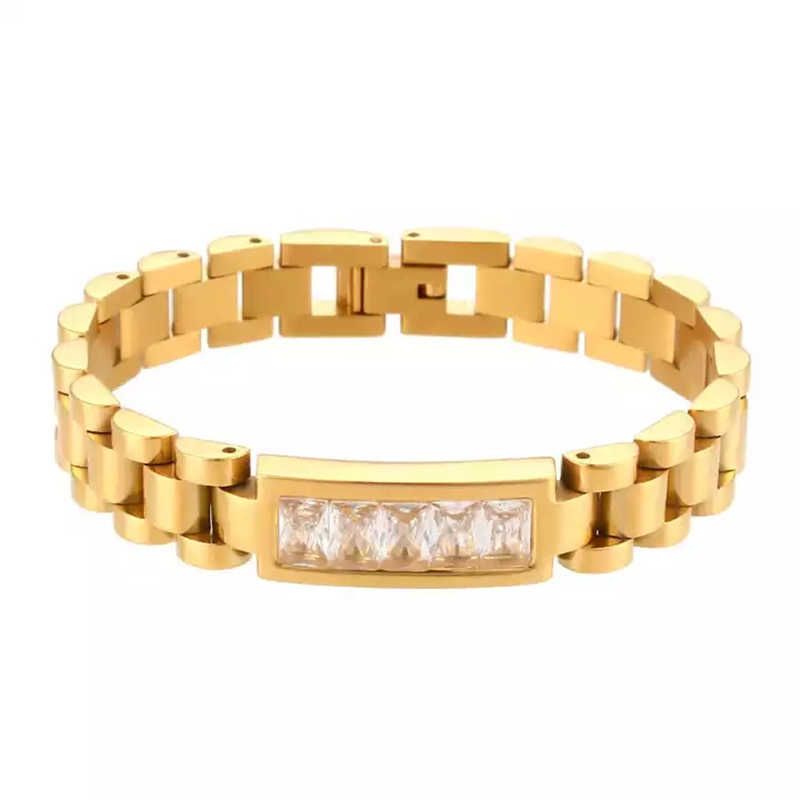 18k oro con bianco CZ-18cm-10mm