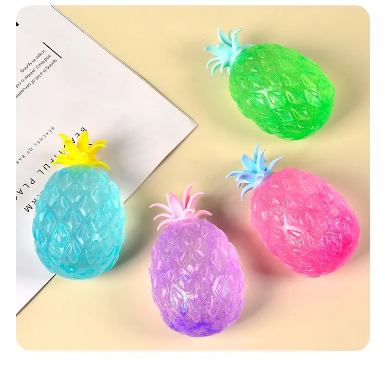 Balle Anti-stress en forme d'ananas, jouet amusant et doux pour enfants et  adultes, Anti-Stress, Fidget, Squishy, jouet sensoriel créatif, cadeau