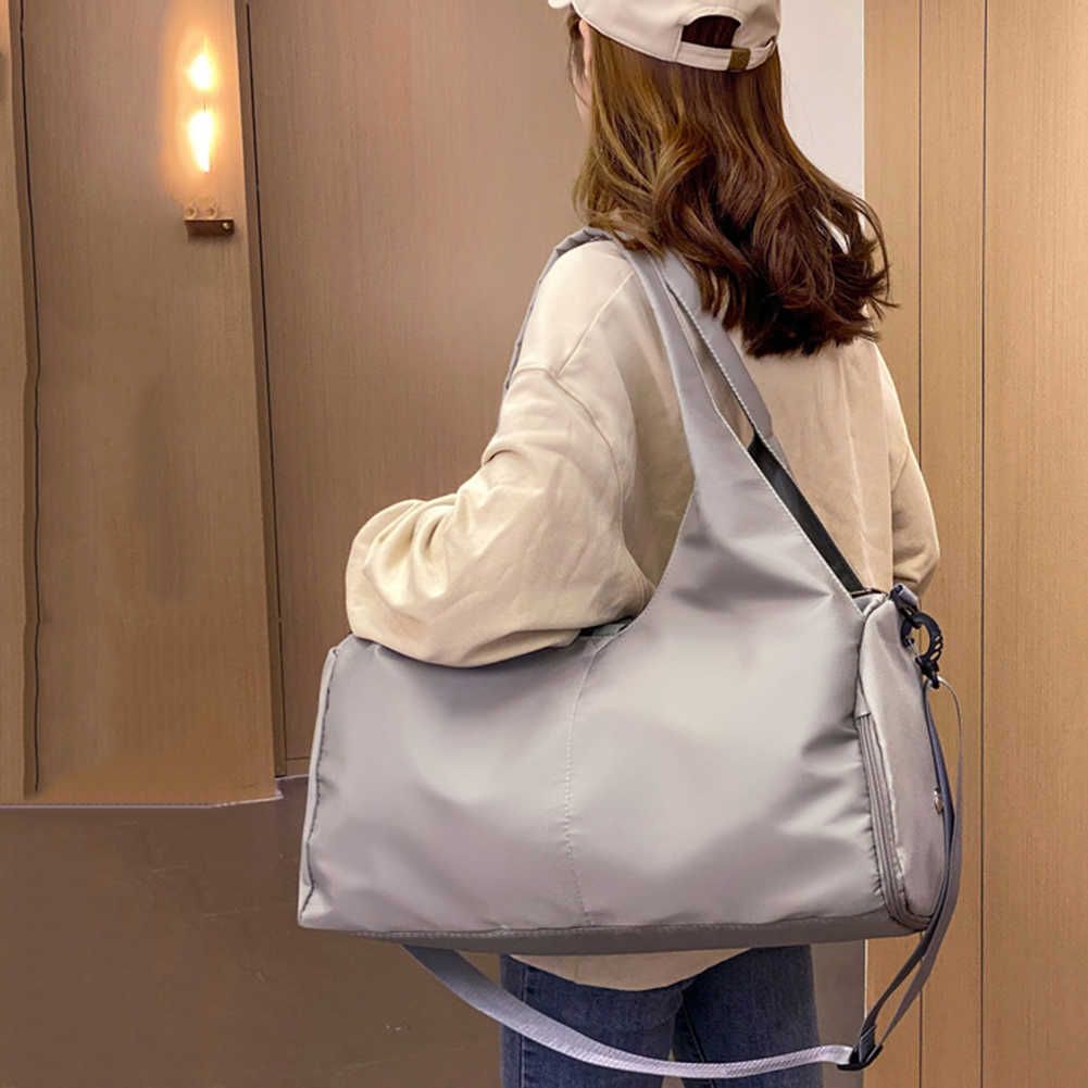 grey gym bag