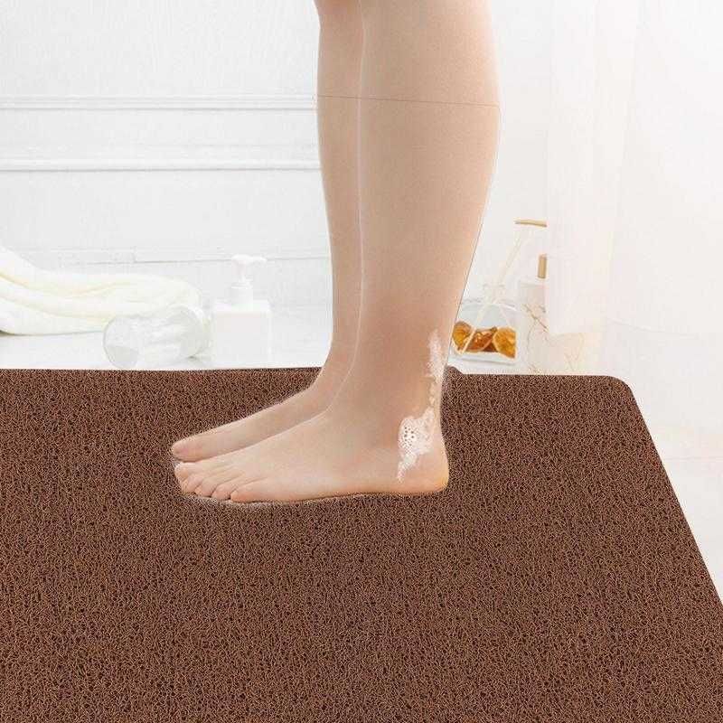 Alfombra de ducha de lufa, alfombras de ducha antideslizantes para ducha  interior, alfombra de baño de secado rápido de textura suave