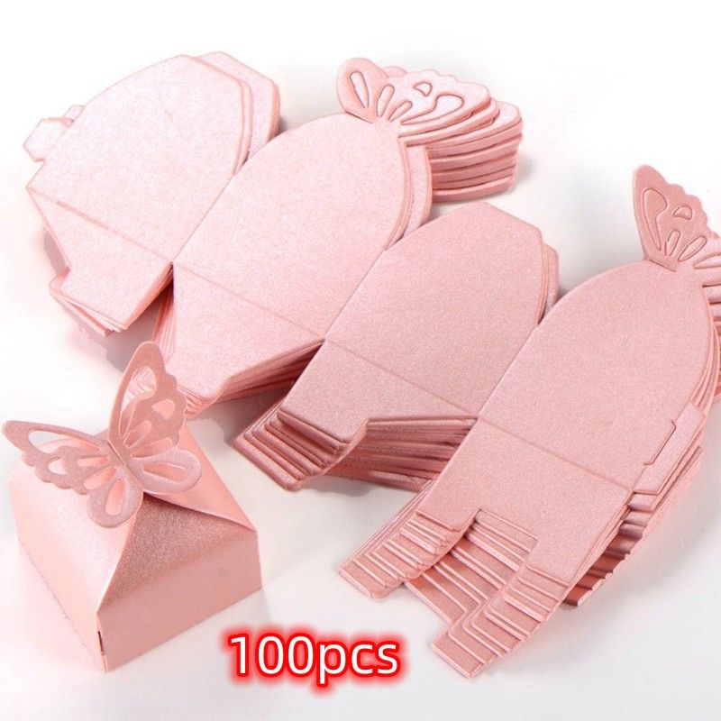 Pink 100PCS 6x6x5.5cm