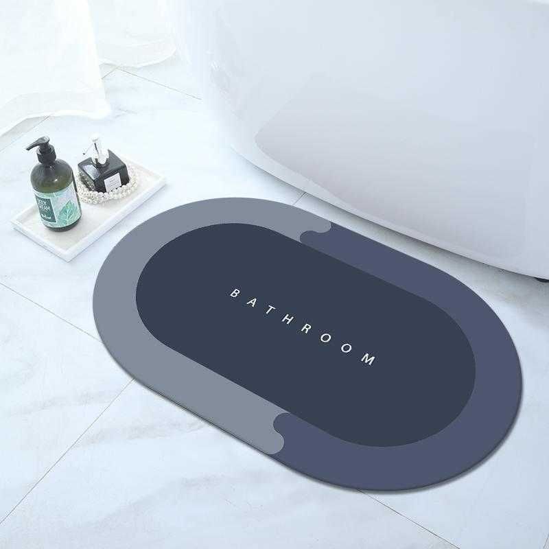 Diatom Mud Bathroom Rug Super Absorbent Floor Mat Quick-Drying