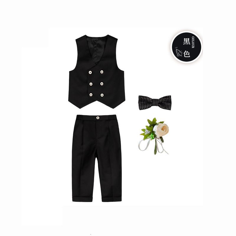 black vest set 4pcs