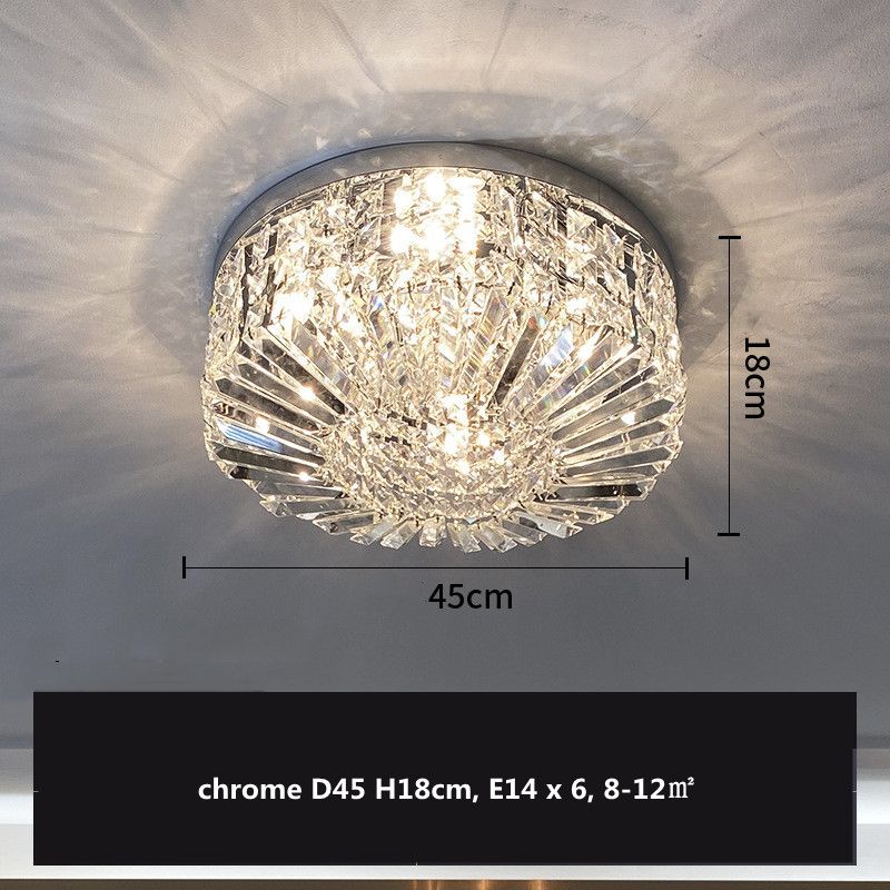 Chrome D45cm 6 licht warm wit