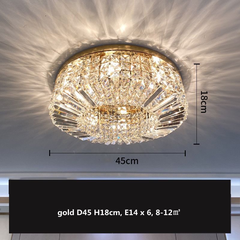 Gouden D45cm 6 licht warm wit