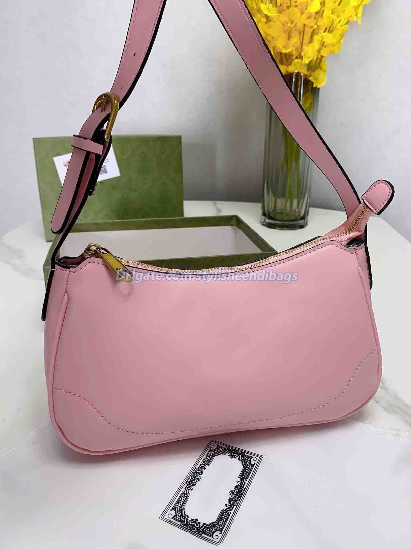 Pink Bandage Designer Underarm Handbag 2023